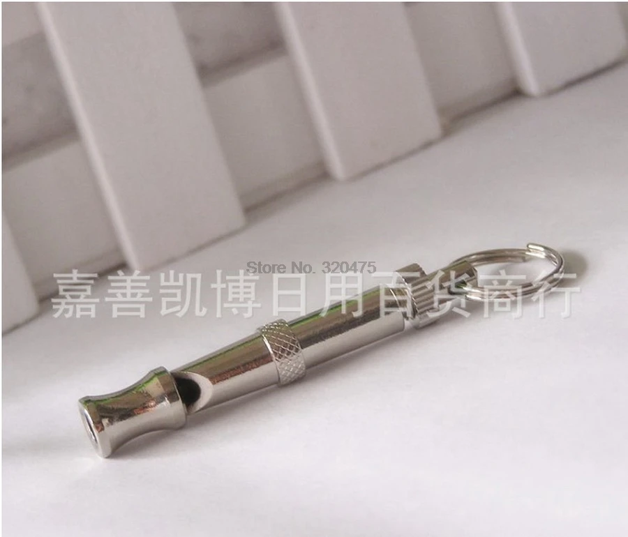 by dhl or ems 200 pieces High Quality Stainless steel Dog Puppy Whistle Ultrasonic Adjustable Sound Key Training for Dog Pet