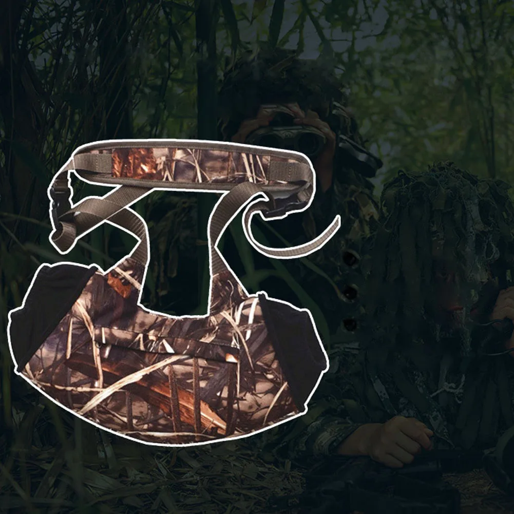 Reeds Camouflage Охотничья молния унисекс кемпинг износостойкая теплая уличная изоляция Регулируемая муфта для рук висячая шея для пеших прогулок нахлыстом рыбалки - Цвет: Reeds Camouflage