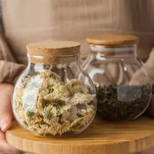 2 шт. зерновая канистра, пищевой герметичный контейнер для хранения, прозрачная стеклянная банка, пустая бутылка для хранения чая, кофе, зерен, сахар, соль