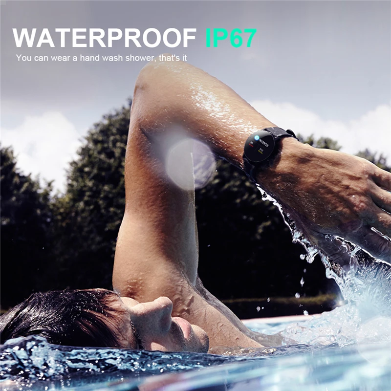 ESEED Smart watch M31 Full Screen touch waterproof IP67 Weather forecase Heart rate smart bracelet for apple samsung smartwatch