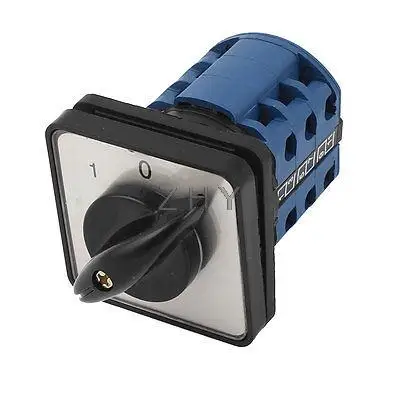 

Square Panel Mount 3-Position 3-Phase Rotary Cam Changeover Switch CA10