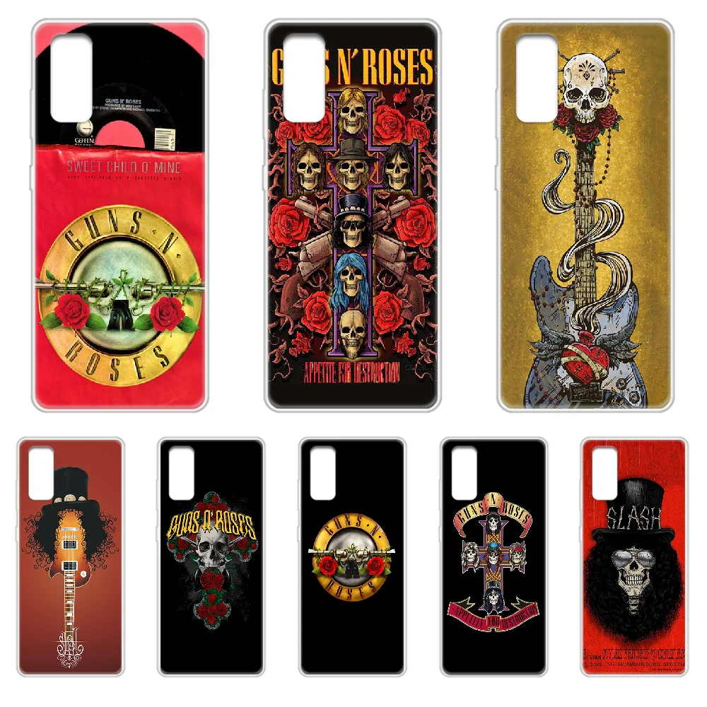 Чехол для телефона Rock Band Guns n'roses чехол Корпус SamSung Galaxy S 7 8 9 10 11 20 a 20e 50 51 70 71 Plus Edge