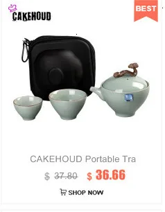 CAKEHOUD, китайский чайный набор кунг-фу, креативный керамический чайный набор, ручная работа, керамическая крышка чайника с принтом, чаша для чая, протекающая чайная дорога