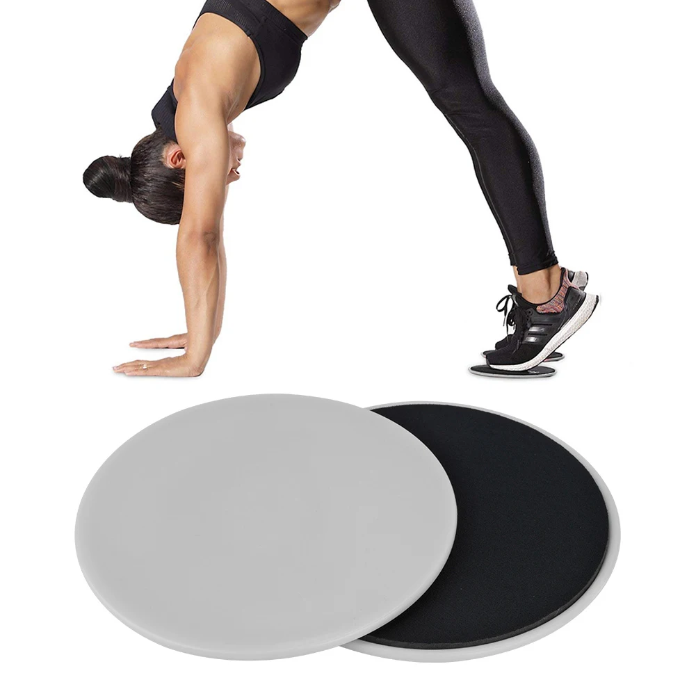 2 шт. скользящие диски ползунок фитнес-диск Упражнение скользящая пластина для йоги Тренажерный зал брюшное ядро тренировочное оборудование