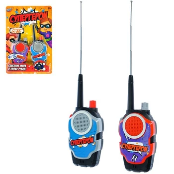 

A set of radios "superheroes", powered by batteries