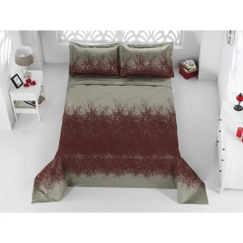 Покрывало двуспальное KARNA, FLORINA, 260*260 см, оранжевый
