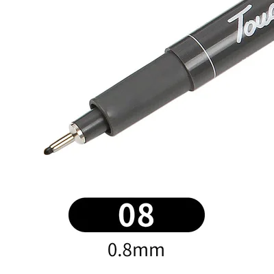 Водонепроницаемый Archival микро тонкий точечный вкладыш PenMultiliner эскиз аниметехнические Рисование офисные принадлежности для скрапбукинга - Цвет: 08