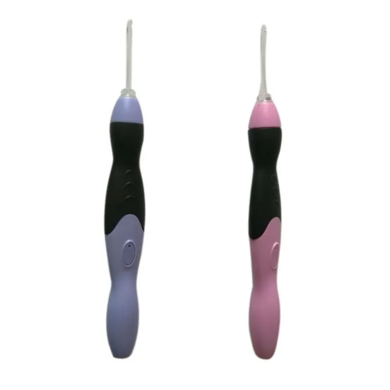 Крючки для вязания крючком со светодиодной пластиковой ручкой, набор спиц, светильник 2,5~ 6,5 мм, набор игл для шитья, многоцветные швейные инструменты для дома