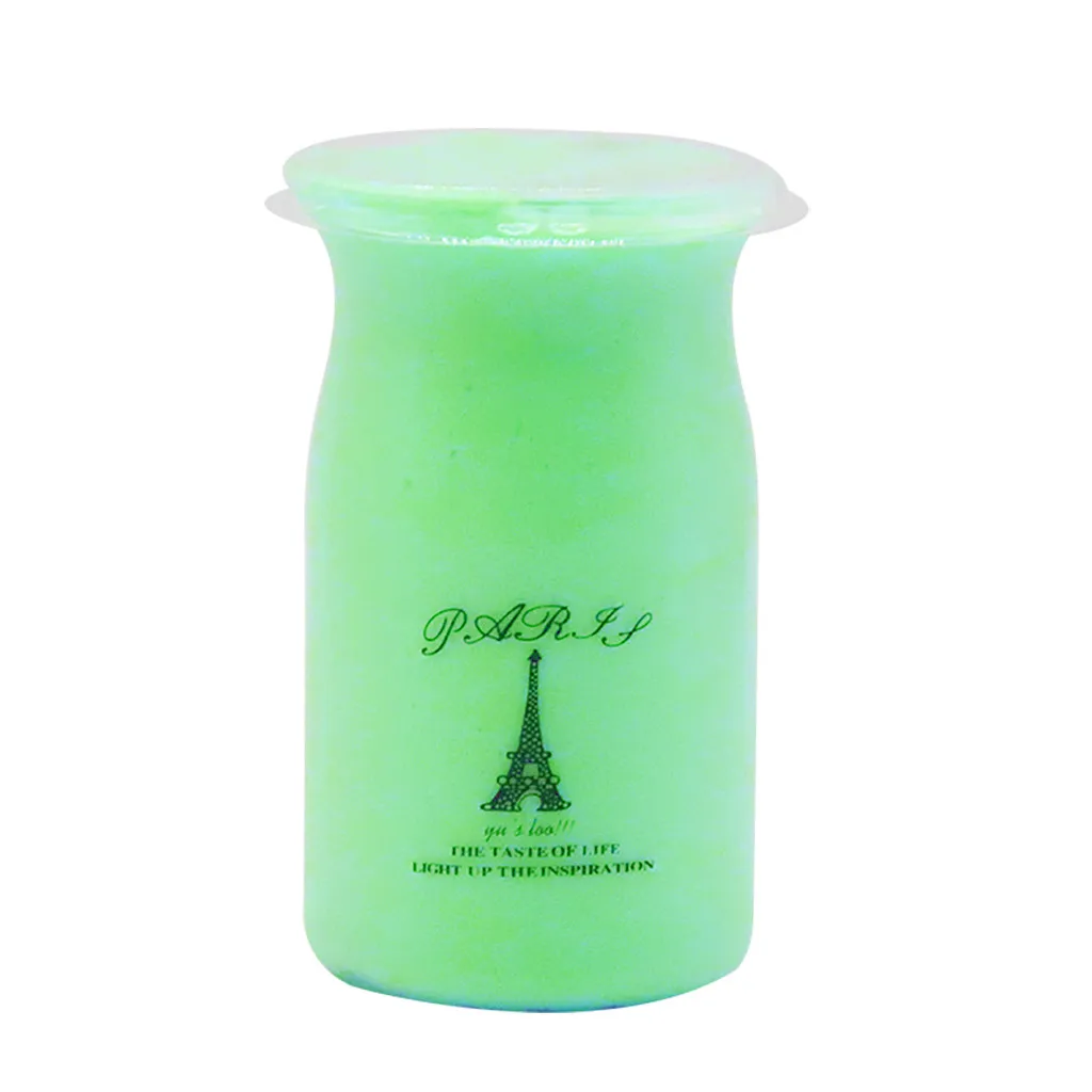 Green Забавные игрушки для детей, 120 мл, пенящаяся глина, бутылка для молока в форме слизи, ароматическая декомпрессионная игрушка, детские игрушки, развивающие подарки для детей - Цвет: Green