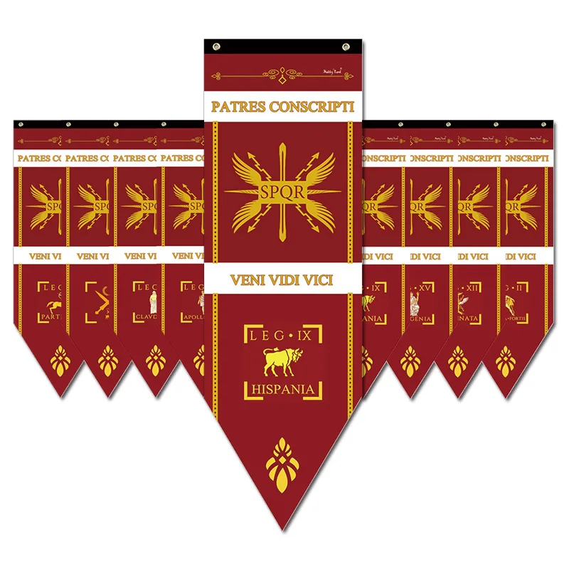 RomanLegionaryFlagSPQRRomeEmpireLegionsWarBannersHouseRoomDecorHomeYardGarden