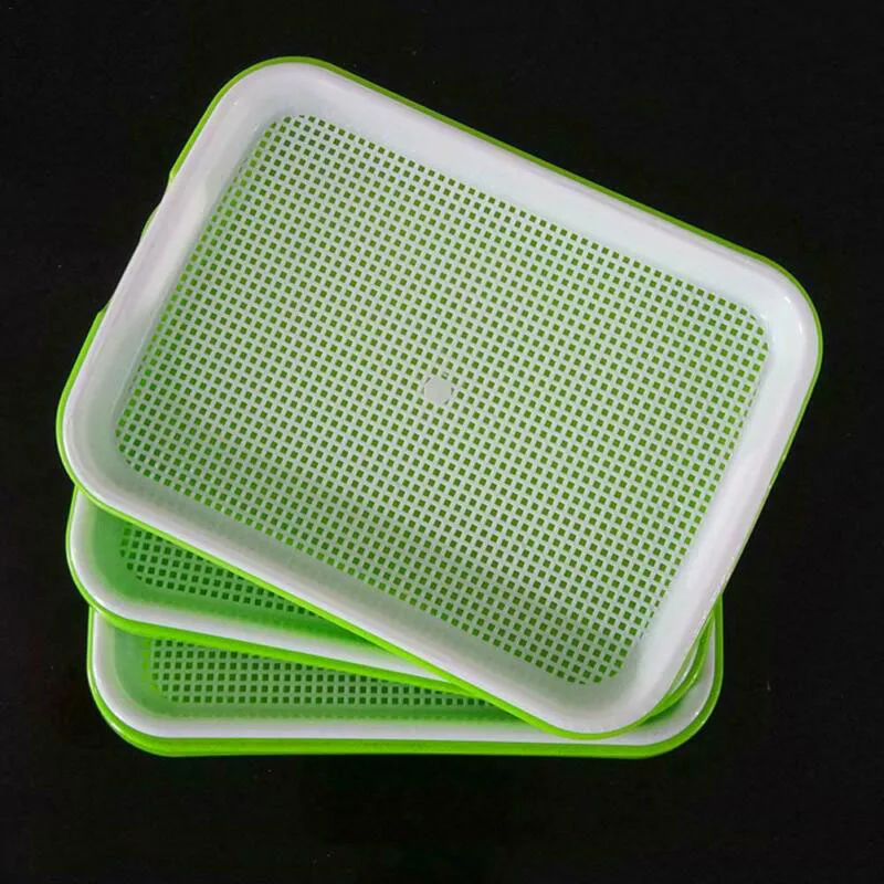 1* Seed Sprouter Tray Double-Layer Soilless Culture Hydroponic Nursery Parts Set
