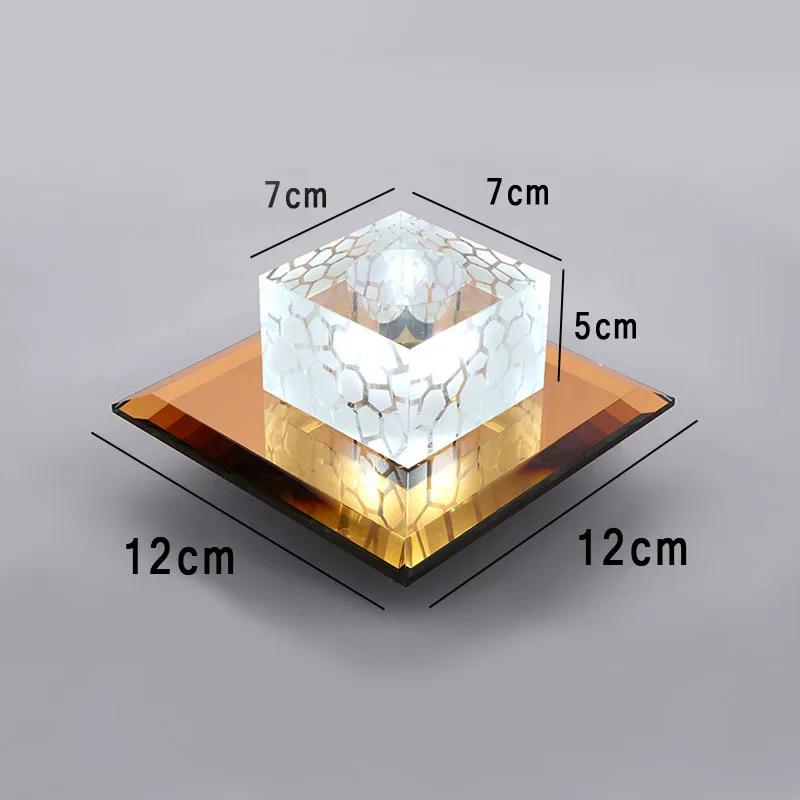 Led ceiling light crystal lamp modern focos led techo living room loft home decorations surface mounted fixtures | Лампы и освещение