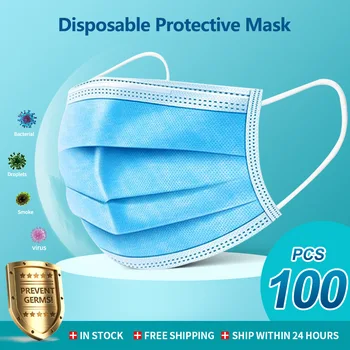 

Disposable Protective Face Mask 3-Ply Filter Non-woven Earloops Elastic Mouth Mask Soft Breathable Hygiene Safety Face Mask