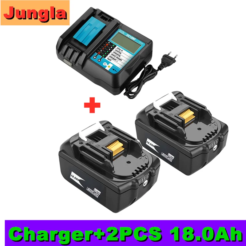 BL1860 аккумуляторная батарея 18 V 18000mAh литий ионный аккумулятор для Makita 18 v BL1840 BL1850 BL1830 BL1860B LXT 400 + зарядное устройство|Перезаряжаемые батареи|   | АлиЭкспресс
