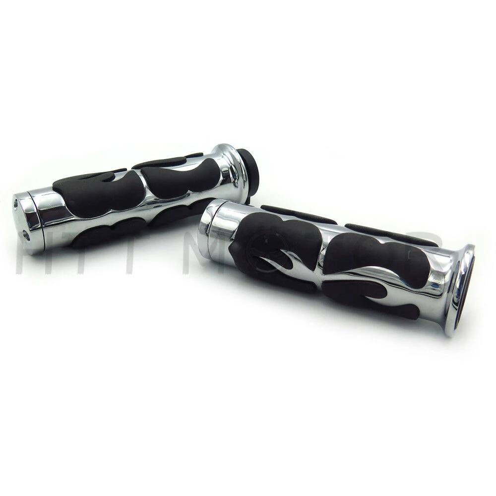 7/8" Handlebar Motorcycle Custom Hand Grip for Honda Suzuki Kawasaki Yamaha Chromes Aftermarket Free Shipping Motorbike Parts |