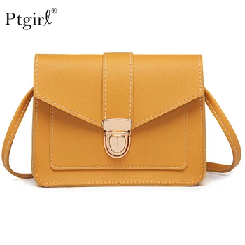 

Fashion Small Crossbody Bags for Women 2019 Mini PU Leather Shoulder Messenger Bag for Girl Ptgirl womens bags handbags Sac Bags