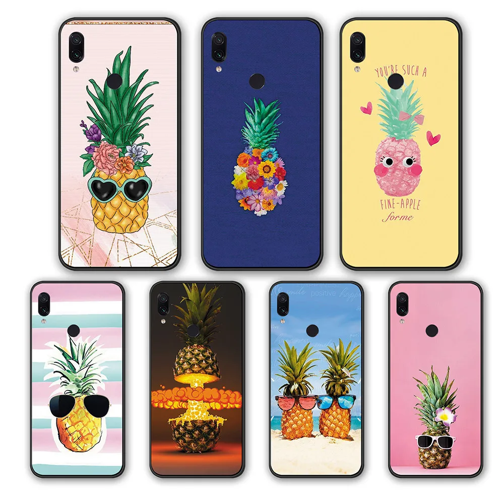 Богатый интересный силиконовый чехол из ТПУ с ананасом для Xiaomi Redmi GO K20 S2 4 5 Plus 4A 5A 6A