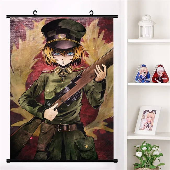 Аниме Youjo Senki Saga of Tanya the Evil Tanya Degurechaff настенный плакат с прокручивающейся стенкой Otaku коллекция домашнего декора - Цвет: M