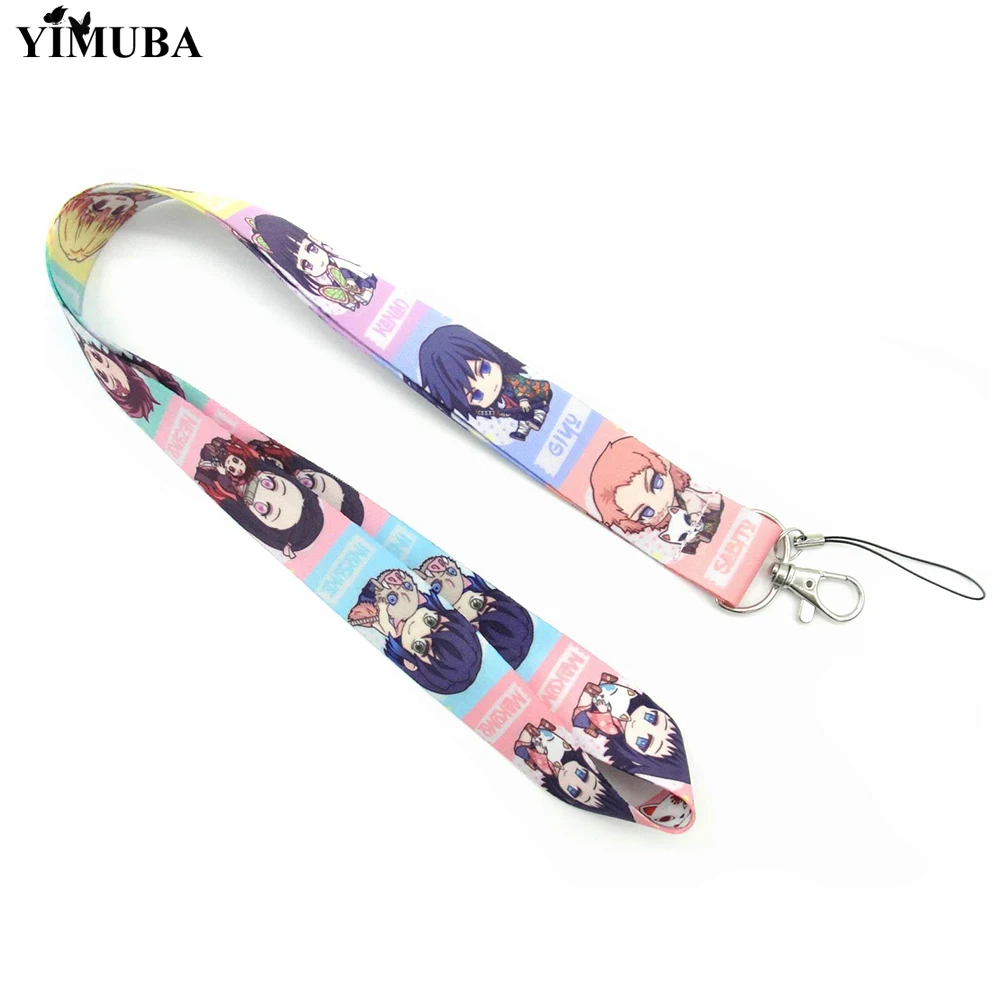 Брелок-шнур YIMUBA Anime Kimetsu No Yaiba ID Badge Holder Q Ver. Фигурки картины шейный ремешок для