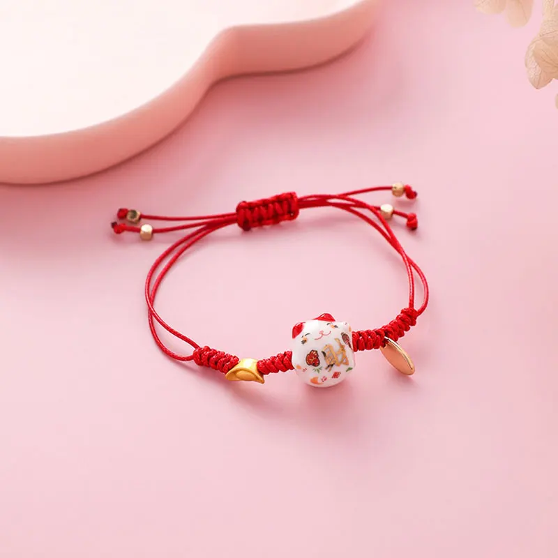 DoreenBeads, Модный женский браслет, плетеные браслеты, розовый кот, животное, слиток, ювелирные изделия, аксессуары, подвески, 5,5 см диаметр., Цельнокроеное платье - Окраска металла: 5