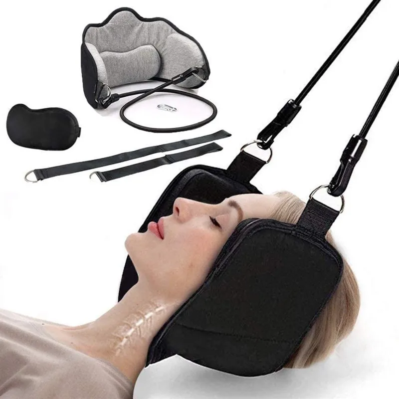 Ultimate Relaxation Hammock with Stand for Neck Pain Relief – Includes Complimentary Eye Mask
