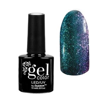 

"Chameleon" gel-varnish, three-phase LED / UV, for black base, 10ml, color 004 green