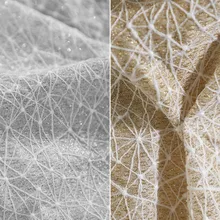 Золотые, серебряные модные мягкие блестящие бронзовые Необычные трехмерные полосы ткани платье рубашка дизайнерская ткань, по метру