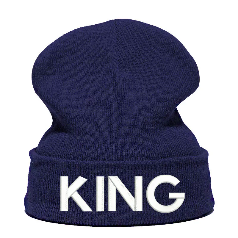 Шапка King Beanie с буквенным принтом шапка Skullie вязаная носок зимняя Осенняя шляпа