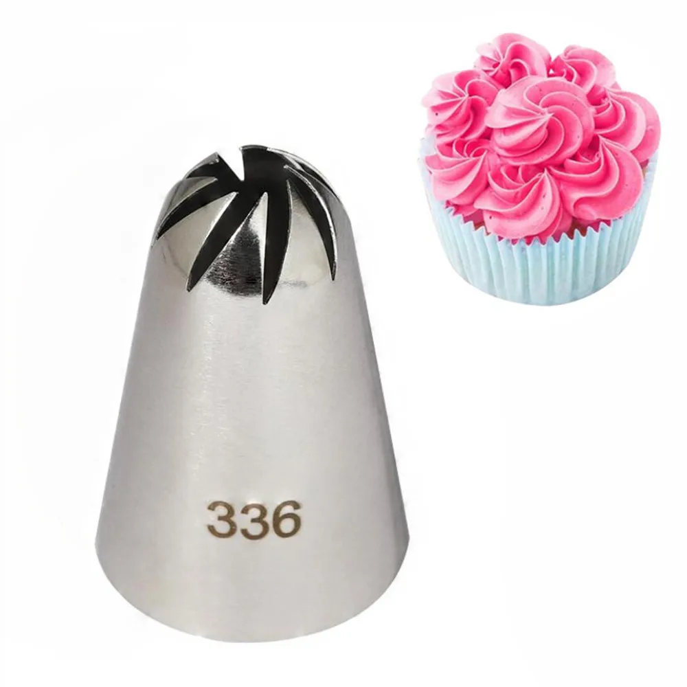 1Pcs #336 Large Size Icing Piping Nozzles Premium 304 Stainless Steel Cake Cream Decoration Head Kitchen Pastry Tips cake decorating tip set cake icing nozzles baking nozzle set cake decorating nozzle set