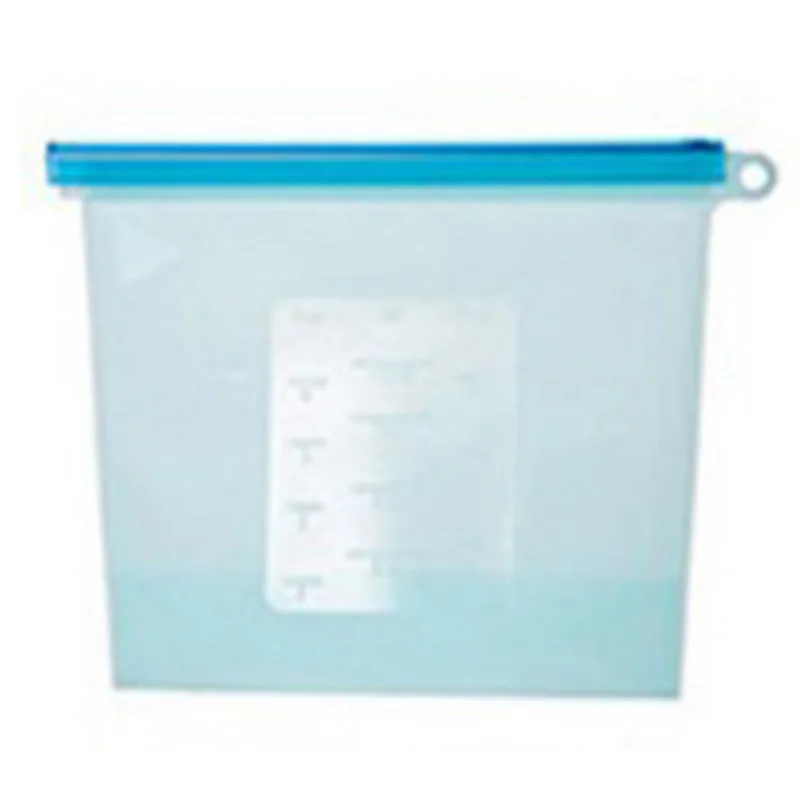 Reusable Silicone Vacuum Seal Food Fresh Bag Refrigerator Bag Ziplock Bags Kitchen Fruit Meat Milk Storage Containers