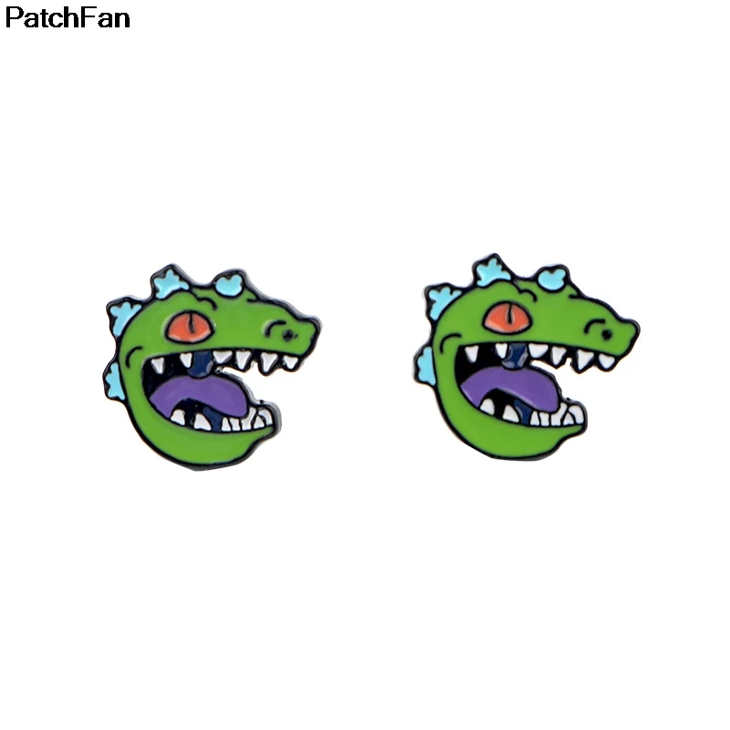 A2483 Patchfan динозавр аниме мультфильм Украшение Серьги Сплав Аксессуары для вечерние украшения Подарки для девочек