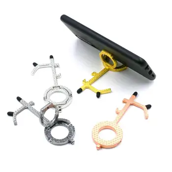 

Door Opener Tool Touch Screen Button Door Opener Keychain Hygiene Hand Contactless Door Opener Magnet Holder Phone Bottle Opener