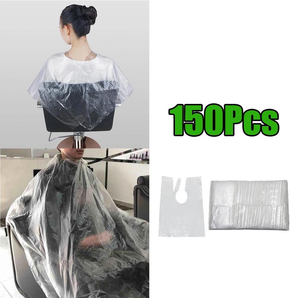 150 piece Disposable Hair Cutting Capes Cloth Salon Gown Protect for