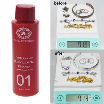 

100ML Gem Jewelry Cleaner Anti-Tarnish Clean for Diamond Silver Gold Jewelry