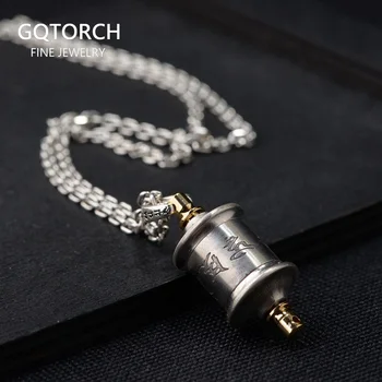 

Genuine Sterling Silver 925 Religious Buddha Pendant For Men And Women Personalized Six Words Engraved Prayer Jewelry