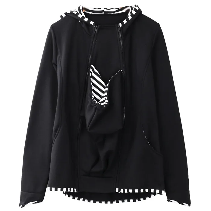 Women's Maternity Sweatshirt Baby Babywearing Carrier Jacket Kangaroo Maternity Outerwear Coat For Pregnant Women S-2XL