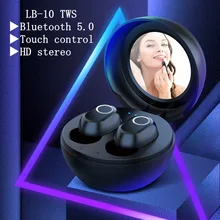 TWS Wireless Bluetooth Earphone LB 10 Headset In ear With Microphone mirror Sport Stereo Headphone Earbuds For xiaomi huawei ios