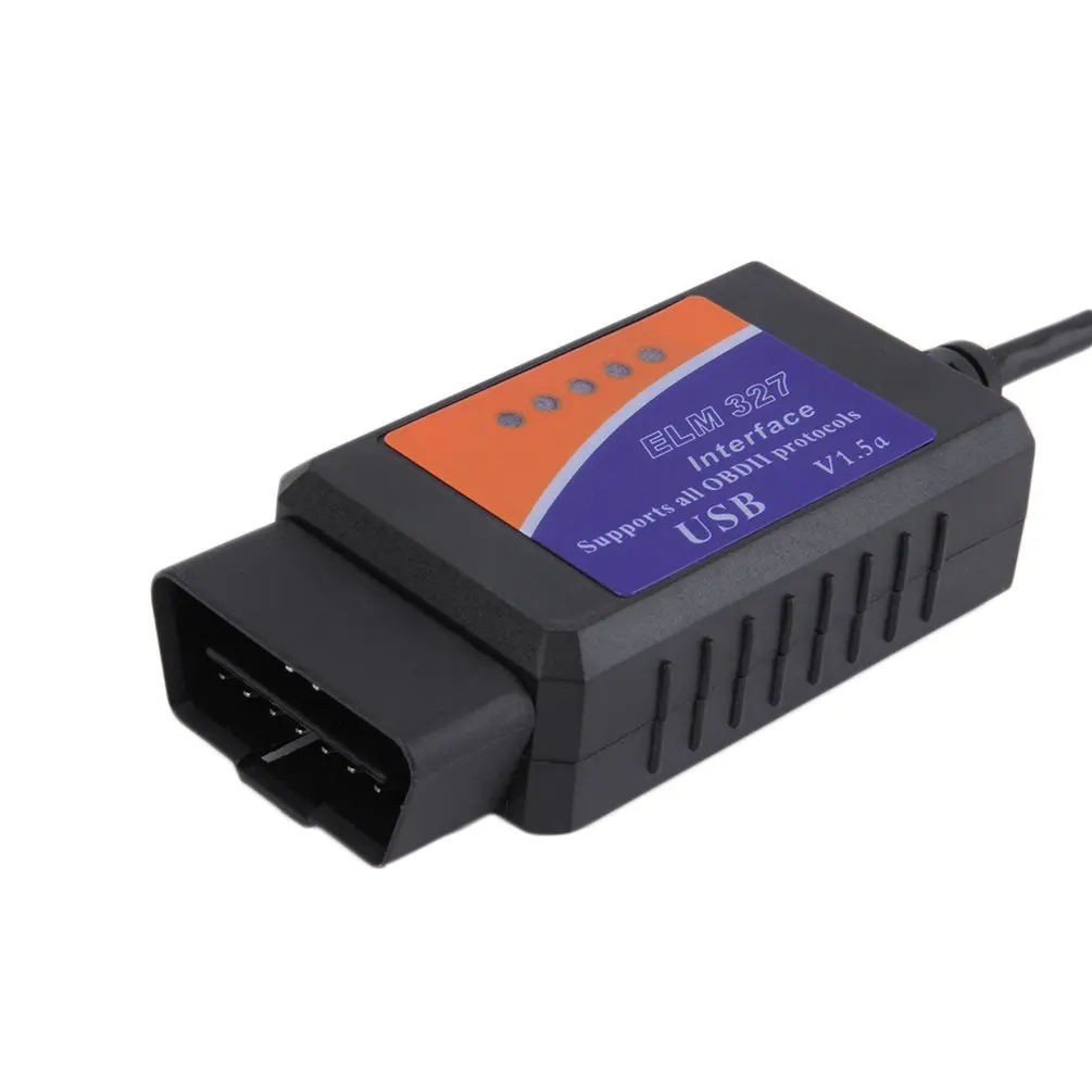 USB ELM327 12V 45mA OBD2/OBDII сканирования V2.1 CAN-BUS OBD2 OBDII Авто диагностический сканер Авто программного обеспечения Поддержка 64 bit системы