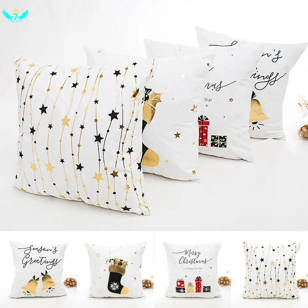 

Merry Christmas Pillow Decoration for Home Christmas Ornaments Christmas Deer Santa Claus Happy New Year