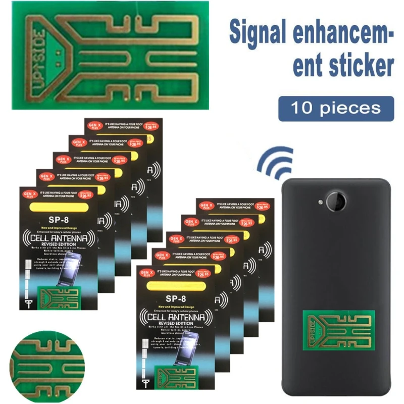 6/8/8 /Plus/9 generation 2 PCS Cellphone 4G 5G Phone Signal Enhancement Sticker Antenna Booster Improve For Mobile Phone 6/8/8 /Plus/9 generation 2 PCS Cellphone 4G 5G Phone Signal Enhancement Sticker Antenna Booster Improve For Mobile Phone