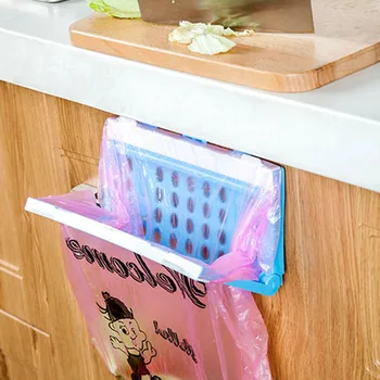 

Foldable Trash Bags Holder Storage Rack Wall-mounted Punch-free Garbage Bag Mount HY99