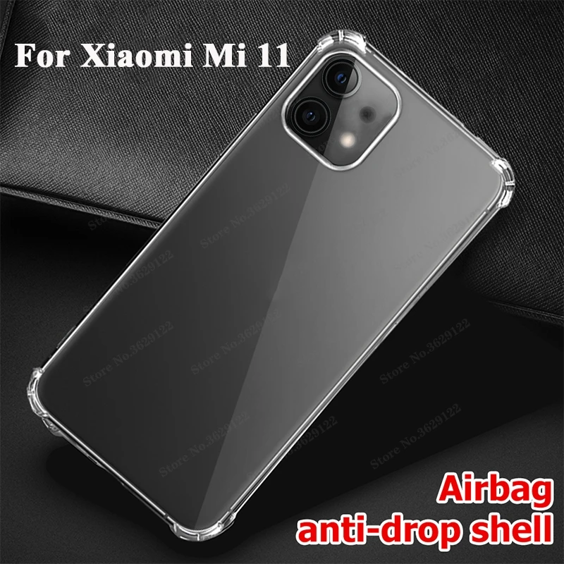 Chống Sốc Trong Suốt Silicone Ốp Lưng Điện Thoại Xiaomi Mi 11 Mi11 Nồi Cơm Điện Từ Mi11 Trong Suốt Bảo Vệ Lưng Cho Xiaomi11 xiaomi leather case custom