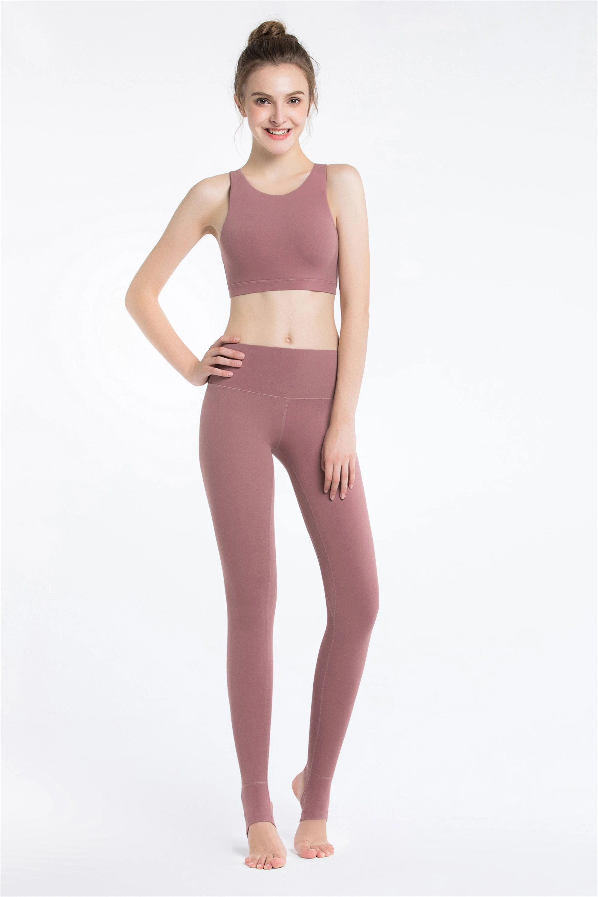 

2019 Seamless Yoga Suit Sportswear Fitness Sport For Women Gym Running Set 2 Piece Costume For Yoga Sports Bras Leggings Sets