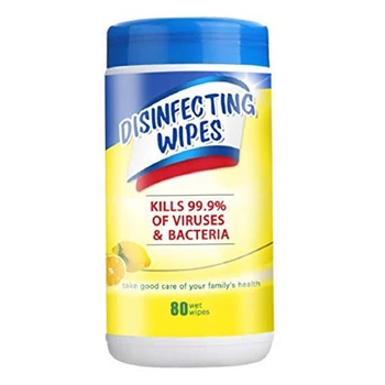 

80 Sheets Portable Bucket Alcohol Disinfecting Wet Wipes Hand Cleaning Wet Pads