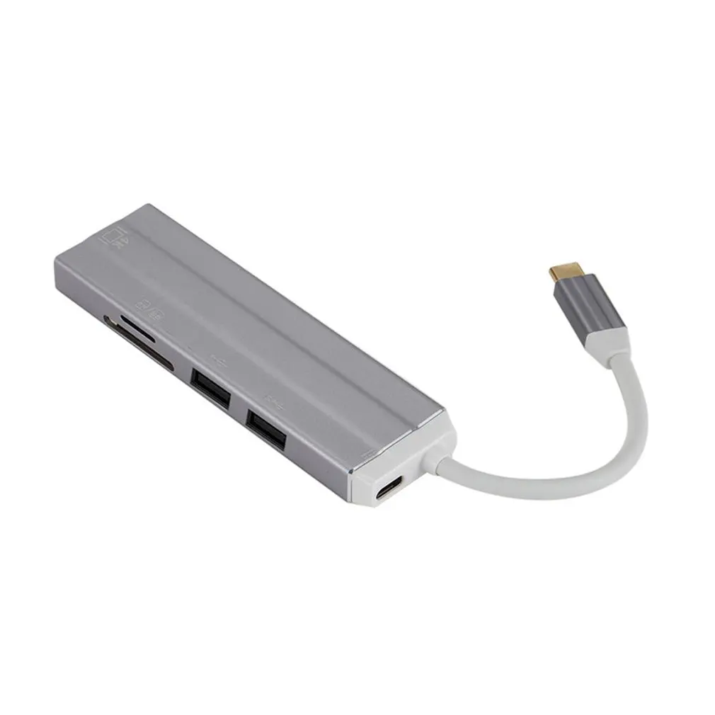 Aluminum 3 Port USB 3.0 Hub MS SD M2 TF Multi-In-1 Memory Card Reader Adapter