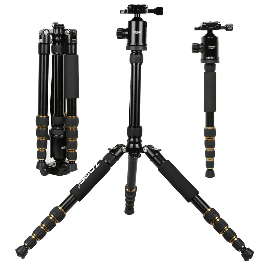 

Zomei Z699 Professional Tripod Ultra Compact Aluminum Alloy Camera Monopod For Digital DSLR Camera Portable Travel Tripods Stand