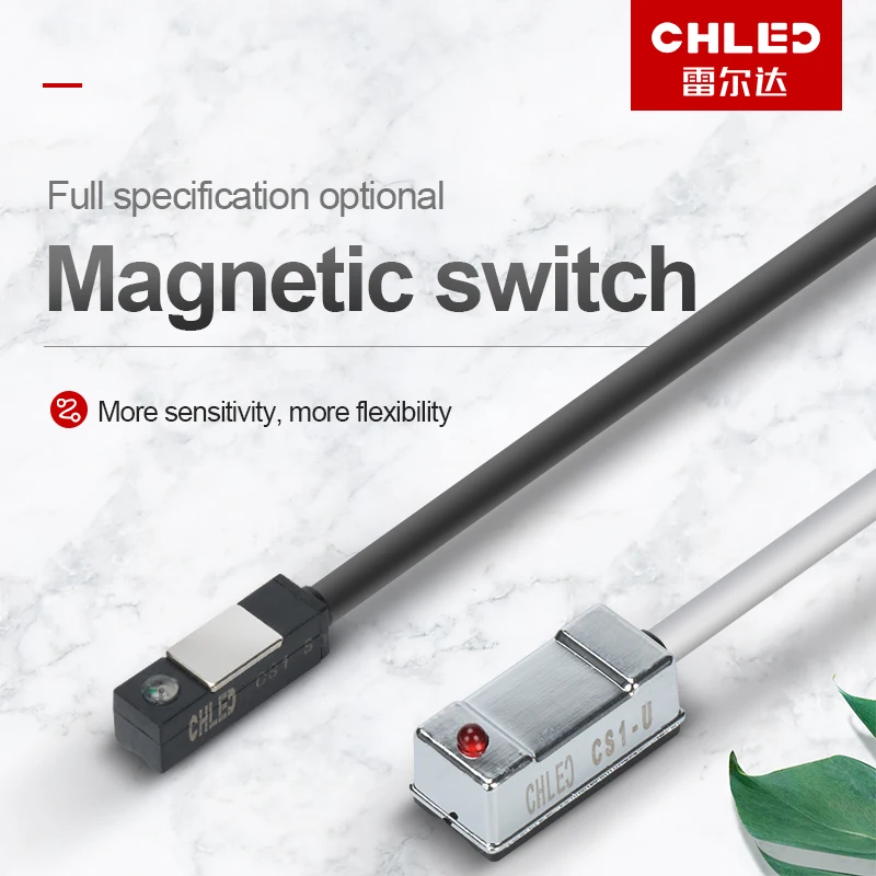 D-A93 Magnetic Reed Sensor Switch (2-Pack) - Waterproof Proximity Sensor For Air Cylinders