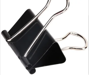 

Black Long Tail Clip 19MM Dovetail Clip Ticket Clip 6 Pack