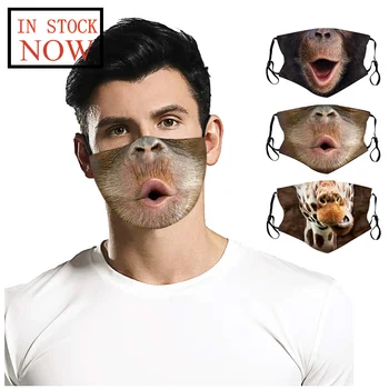

Mustache Beard Face Mask Cover Washable Reusable Mask Custom Printed Comfortable Fashion Mouth Mask Mascarillas De Proteccion