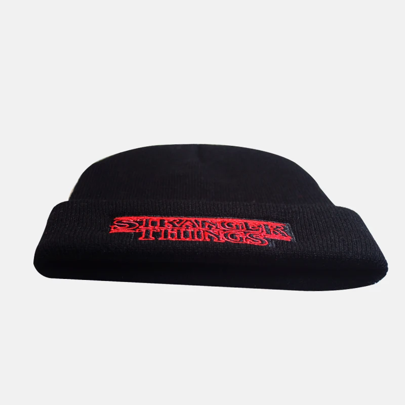 Шапка с вышивкой, шапка, зимняя теплая шапка Skullie для мужчин и женщин, вязаная шапка в стиле хип-хоп, вязаная теплая зимняя шапка унисекс, черный и белый цвета, подарки для косплея